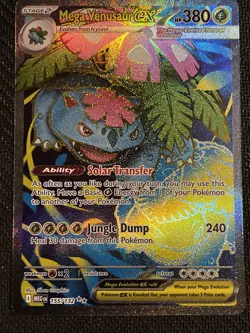 2025 Pokemon Mega Venusaur Ex 155/132 Ultra Rare Holo Card Near Mint Condition - Image 1