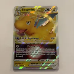 Dragonite VSTAR 050/078 Ultra Rare Pokemon GO Card - NM Near Mint - Image 1