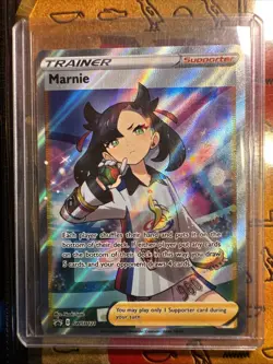 Pokemon Trainer Marnie TCG Holo Black Star Promo Card #SWSH121 - Image 5