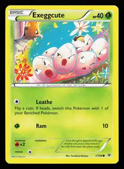 Exeggcute 1/108 Common XY Roaring Skies Pokemon Card - Image 1