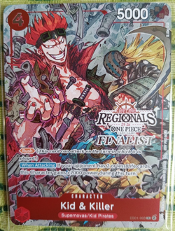 ONE PIECE TCG KID & KILLER EB01-003 Offline Regional FINALIST CARD 2025 Vol.2 - Image 1