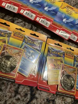 Pokemon - ⚡Enhanced ⚡2 Blister Pack Cards Articuno Zapdos Moltres Rare Lot - Image 2