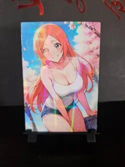 Orihime Inoue Bleach Art Card Holo Glitter Anime Sexy Waifu CCG - Image 1