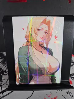 Tsunade Naruto Art Card Holo Glitter Anime Sexy Waifu CCG - Image 1