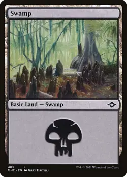 Lot of 20x ETCHED FOIL Swamp #485 Same Art - MH2 Mordern - MTG Magic NM LAND - Image 1