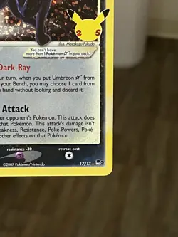 Umbreon Celebrations 17/17 Gold Star Pokemon TCG - Image 5