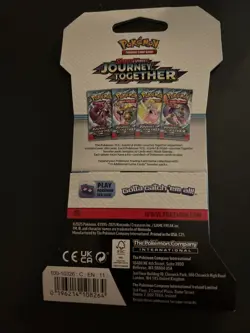 Heavy! Over 33.00 Gram Pokemon Journey Together Sleeved Booster Pack Sealed - Image 3