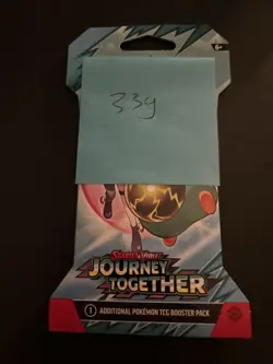 Heavy! Over 33.00 Gram Pokemon Journey Together Sleeved Booster Pack Sealed - Image 4