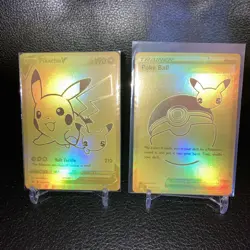 Sealed Pikachu v Gold and Pokeball SWSH145/SWSH146 Pokemon TCG Celebrations - Image 1