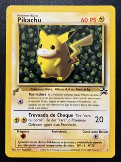 Ivy Pikachu Pokemon World Collection 2000 Black Star Promo Portuguese - Image 1