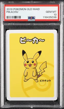 2019 POKEMON OLD MAID PIKACHU PSA 10 - Image 1