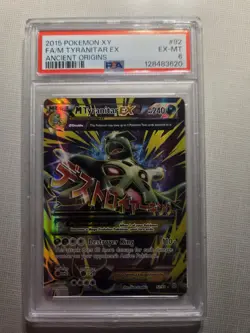 PSA 6 Pokemon Ancient Origins Mega Tyranitar EX Full Art #92/98 - Image 1