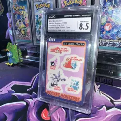 Pocket Monsters Mini Mini Stickers -#25 Bandai Sealdass 1998 Normal Type CGC 9.5 - Image 2