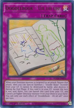 Yugioh - Doodlebook - Uh uh uh! (Ultra Rare) (1st Edition) - BLCR-EN034 P - Image 1