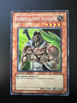 Elemental Hero Wildheart GSE-EN001 Secret Rare Near Mint Yugioh - Image 1