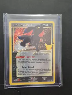 UMBREON GOLD STAR 17/17 - POKEMON CELEBRATIONS PERFECT CONDITION CLEAN CARD - Image 1