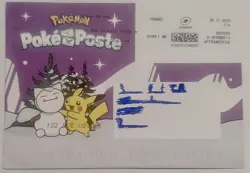 Enveloppe Pikachu Pokemon Ensemble Promo FR Poke Poste Post TCG Carte Card CCG - Image 1