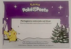 Enveloppe Pikachu Pokemon Ensemble Promo FR Poke Poste Post TCG Carte Card CCG - Image 2