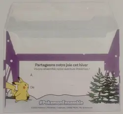 Enveloppe Pikachu Pokemon Ensemble Promo FR Poke Poste Post TCG Carte Card CCG - Image 4
