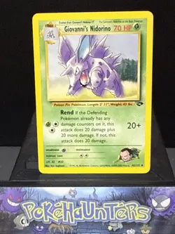 Pokemon Card Giovanni's Nidorino 45/132 Gym Challenge Set Near Mint - Image 1