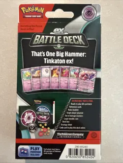 Pokemon Tinkaton ex Battle Deck Level 1 60-Card Set - Image 2