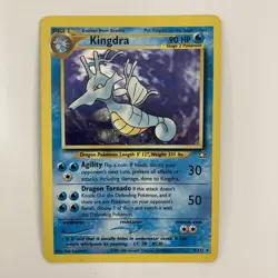 Pokemon TCG Unlimited Kingdra Holo Neo Genesis Card 8/111 LP - Image 1