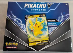 2022 Pokemon Pikachu V Showcase Includes Pikachu V Promo Card & 3 Booster Packs - Image 1