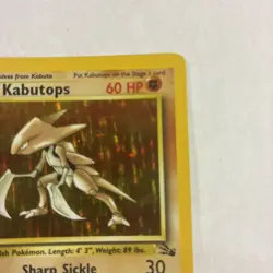 Kabutops 9/62 Fossil Holo Rare Card LP Pokemon TCG - Image 3