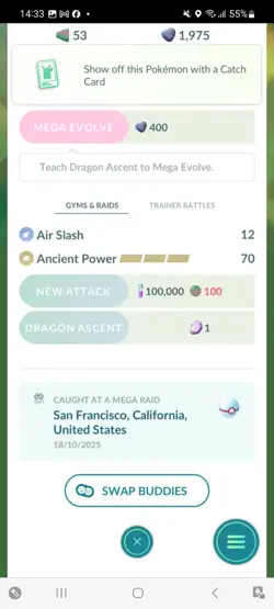 Pokemon Go Shiny Legendary Rayquaza ( Reduced) - Image 2