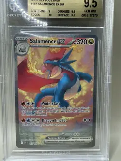 Salamence Ex 187/159 Pokemon Journey Together BGS Gem Mint 9.5 - Image 5