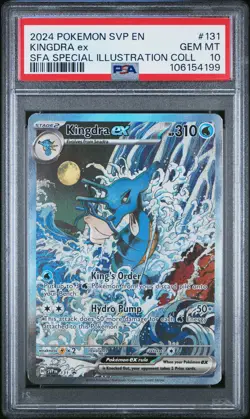 2024 POKEMON SVP EN-SV BLACK STAR PROMO #131 KINGDRA EX PSA 10 - Image 1