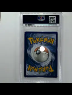 2021 POKEMON SM BLACK STAR PROMO #SM247 FULL ART/RESHIRAM & CHARIZARD GX PSA 8 - Image 2