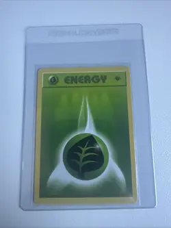 Grass Energy 1st Edition Base Set 99/102 WOTC Vintage Pokemon 1999 - Image 1