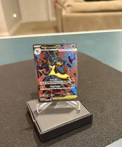 2025 Pokemon TCG MEGA LUCARIO EX 160/132 UR Ultra Rare Full Art Mega Evolution - Image 1