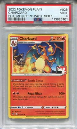 PSA 9 Charizard 025 Pokemon Play! Prize Pack Series 1 English 2020 - Image 1