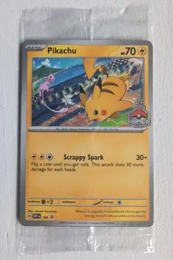 Pikachu 190 2024 World Championships SVP Black Star Promo Pokemon Sealed - Image 1