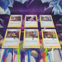 Pokemon TCG Crown Zenith Signed Trainer Complete Holo Rare SET 6 Nessa Bea Hop - Image 1