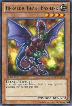 Heraldic Beast Basilisk - CBLZ-EN013 - Common - 1st Edition - Lightly Played - Image 1