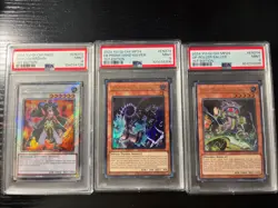 2024 Yu-Gi-Oh! PSA Graded 9 Lot (3) 1st Edition Holo Must See! - Image 2