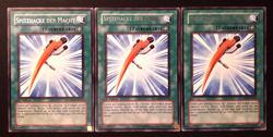 Yu-Gi-Oh! 3x Spitzhacke der Macht, ABPF-DE053, Rare, 1./2. Auflage, Deutsch, EX - Image 1