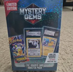 Pokemon Mystery Gems 1 CGC Graded Card & Booster Pack 2025! New Limited Edition. - Image 2