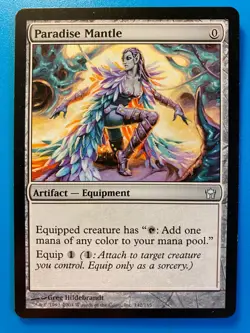 MTG 1x Paradise Mantle # 142 Fifth Dawn Modern Magic the Gathering Card x1 LP - Image 1