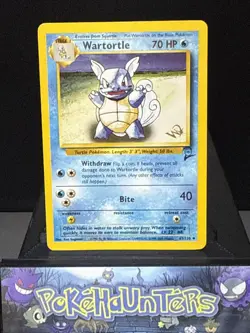Pokemon Card Wartortle 63/130 Base Set 2 Wizards Promo Gold W Stamp WOTC LP - Image 1