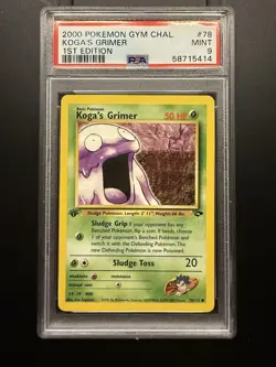 Two PSA 9 First Edition Grimer Pokemon Card - Image 4