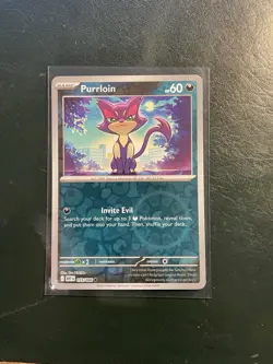Purrloin - 055/086 - Reverse Holo - White Flare WHT - NM/M - Pokemon Card - Image 1