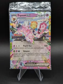 Pokemon TCG Espeon EX 034/131 STAMPED PROMO Card Prismatic Evolutions SEALED - Image 1