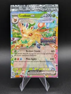 Pokemon TCG Leafeon EX Card 006/131 Stamped Prismatic Evolutions SEALED - Image 1