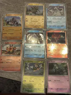 Black Bolt & White Flare 8 Card Pokeball Lot - Pack Fresh + Beartic Masterball - Image 1