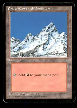 MTG Snow-Covered Mountain LP Light Play Ice Age [3272] - Image 1