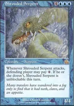 Shrouded Serpent LP, English MTG Prophecy - Image 1
